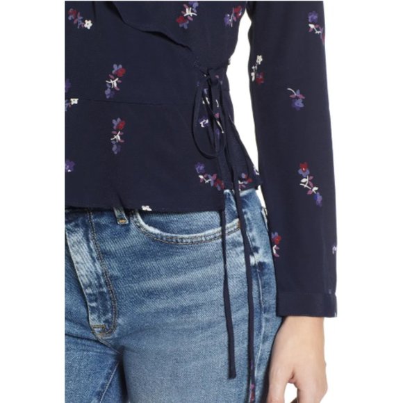 Rails Simone Floral Ruffle Wrap Blouse - Picture 3 of 9